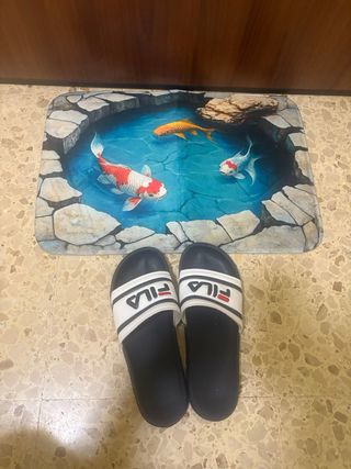 Tappeto Ingresso Pesci Koi Stile Giapponese