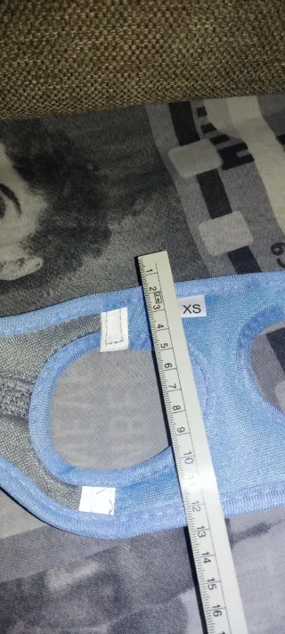 Pettorina per cani XS blu e grigia