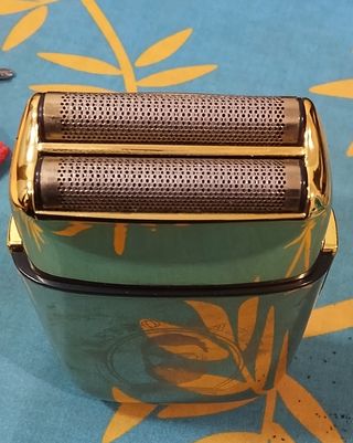 Afeitadora Eléctrica Doble Hoja Dorada