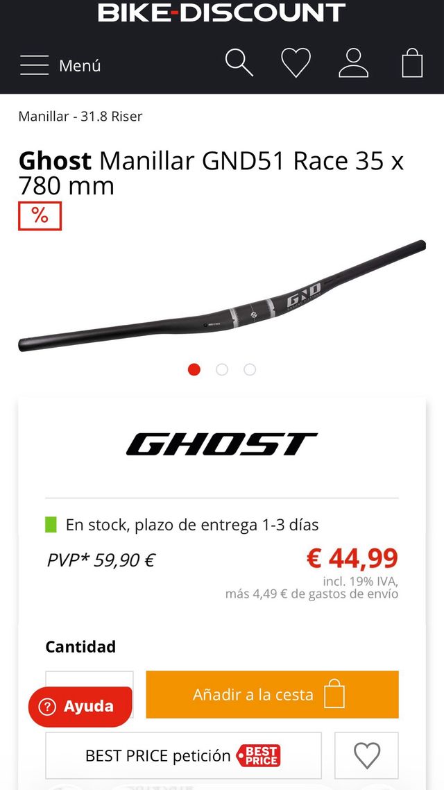 Bicicleta Rockrider Mejorada