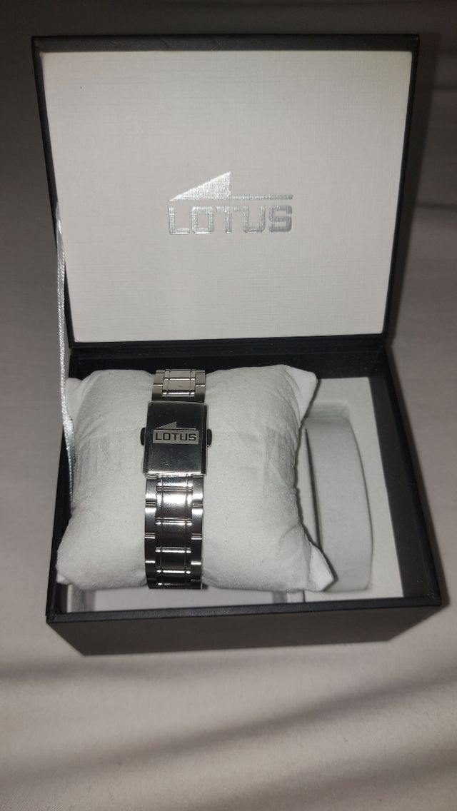 Reloj Lotus Hombre Azul y Plateado