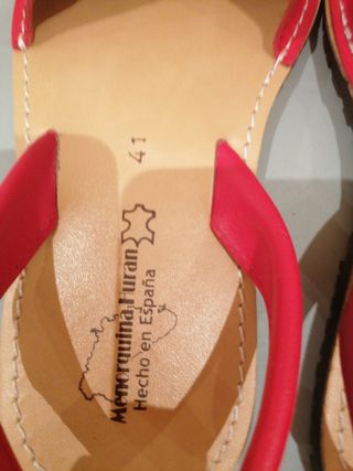 Menorquinas Piel Talla 40