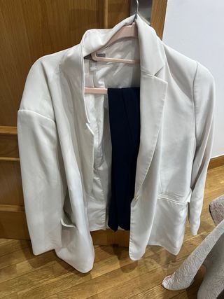 Americana H&M Blanca Talla XL