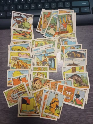Lote 100 cromos cultura, sin pegar