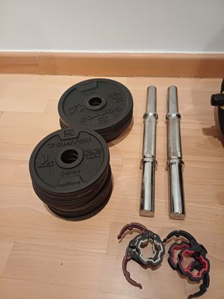 Set di manubri con dischi