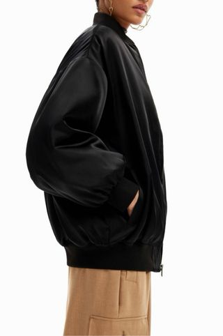 Bomber oversize nero