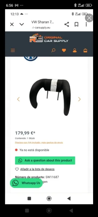 OFERTA!!!!...Reposacabezas VW SEAT Seguridad 
