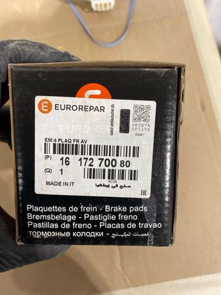 Pastillas Freno Peugeot 3008 1617270080