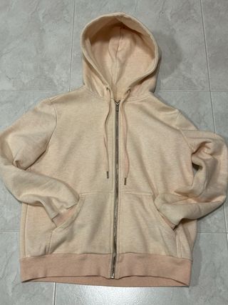 Sudadera con capucha y cremallera mujer