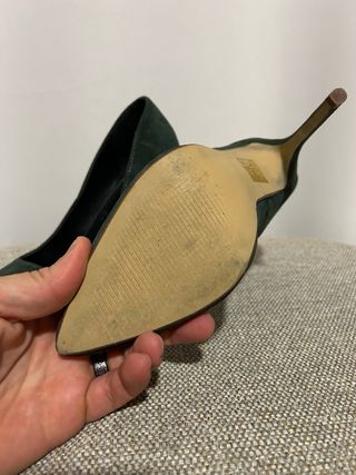 Zapatos de tacón Marypaz verdes talla 39. 