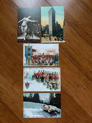 Lotto 9 cartoline d'epoca