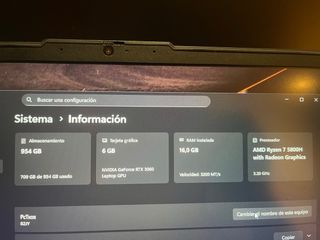 Portátil Gaming Lenovo Legion 16GB 1TB RTX 3060