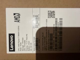 Portátil Gaming Lenovo Legion 16GB 1TB RTX 3060