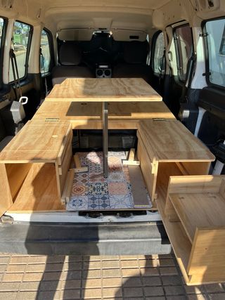 Mueble Camper con mesa Furgoneta Partner Berlingo 