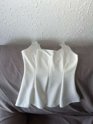 Pantalón y top blanco Zara talla M (talla menos)