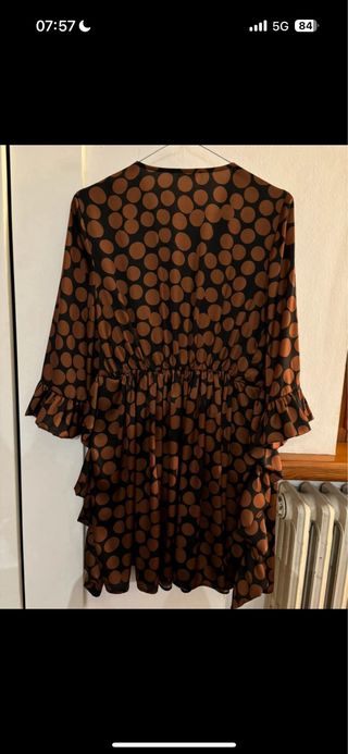 Vestito/camicia lunga King Kong pois