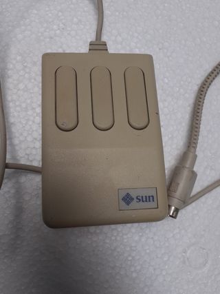 Ratón Sun Vintage 3 Botones Beige