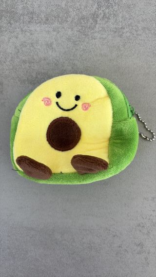 Monedero aguacate peluche