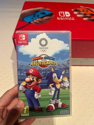 lote Nintendo Switch + Mando, Funda y 9 juegos 