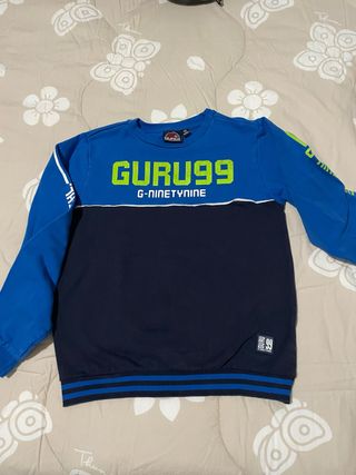 Felpa bambino GURU99 blu e blu navy
