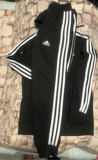 Chándal Negro Unisex Talla S 