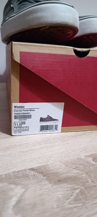 Zapatillas Vans Winston Canvas Gris Talla 45