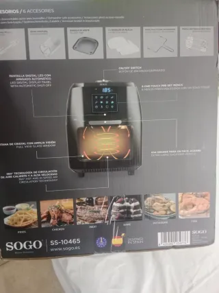 Freidora de Aire Sogo Multifunción 10L
