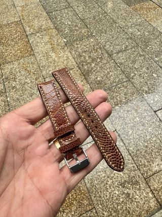 Correa de reloj artesanal de piel