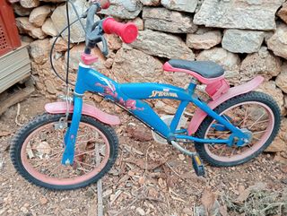 Bicicleta Infantil Spiderman Azul