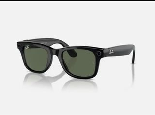  Ray-Ban Meta wayfarer negro brillo lente verde