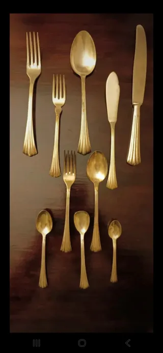 Servizio posate placcato argento