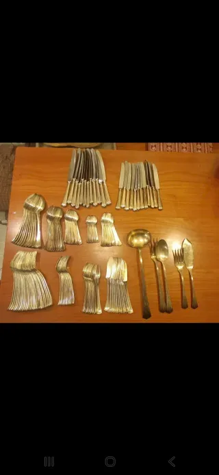 Servizio posate placcato argento