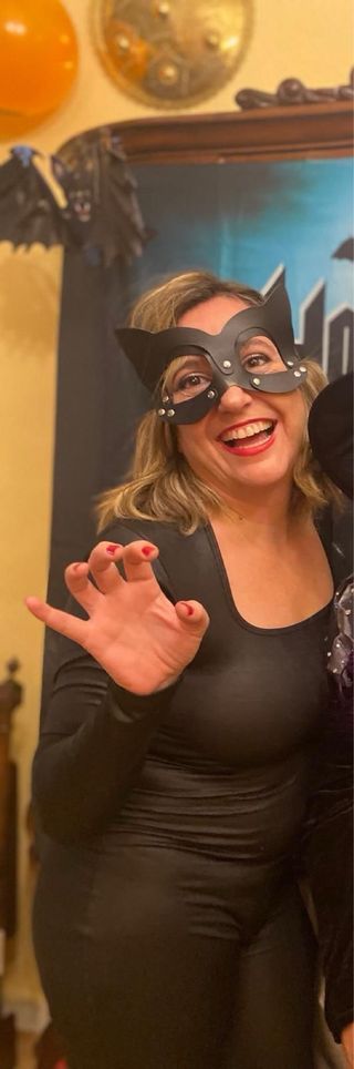 Disfraz y antifaz Halloween sexy Catwoman L