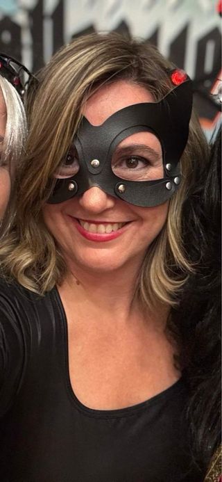 Disfraz y antifaz Halloween sexy Catwoman L