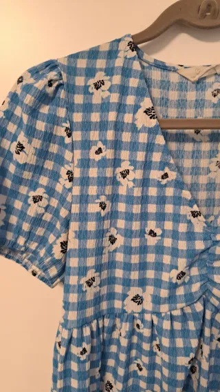 Vestido estampado floral azul