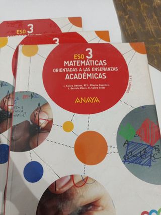 Matemáticas 3 eso ISBN 9788467852134