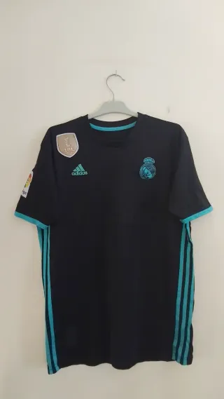 Camiseta Real Madrid 17/18 Adidas Negra cópia