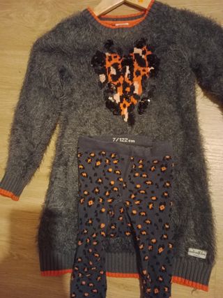 Conjunto Vestido y Leggings Boboli Niña