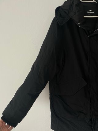 Chaqueta acolchada Pull&Bear negra