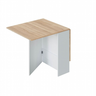 Mesa Auxiliar Con Alas Abatibles. Blanco Artik/Ro