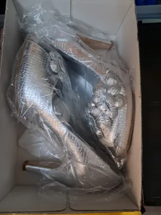 Zapatos Plata Fiesta Plata Talla 39