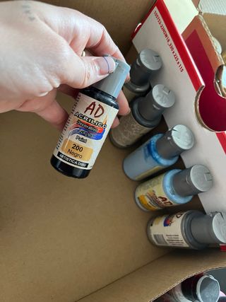 Lote de botes de pintura variado