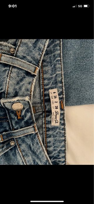 Pantalón vaquero tiro alto boyfriend Denim Co