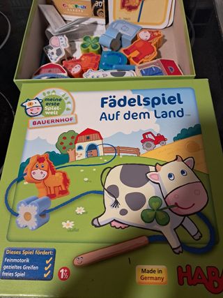 Juego HABA Fädelspiel Auf dem Land