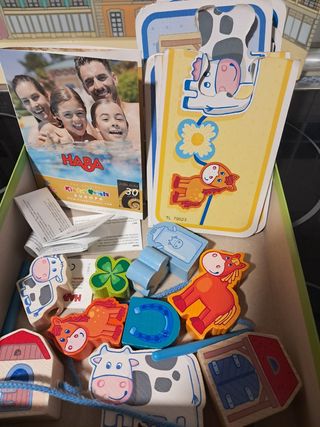 Juego HABA Fädelspiel Auf dem Land