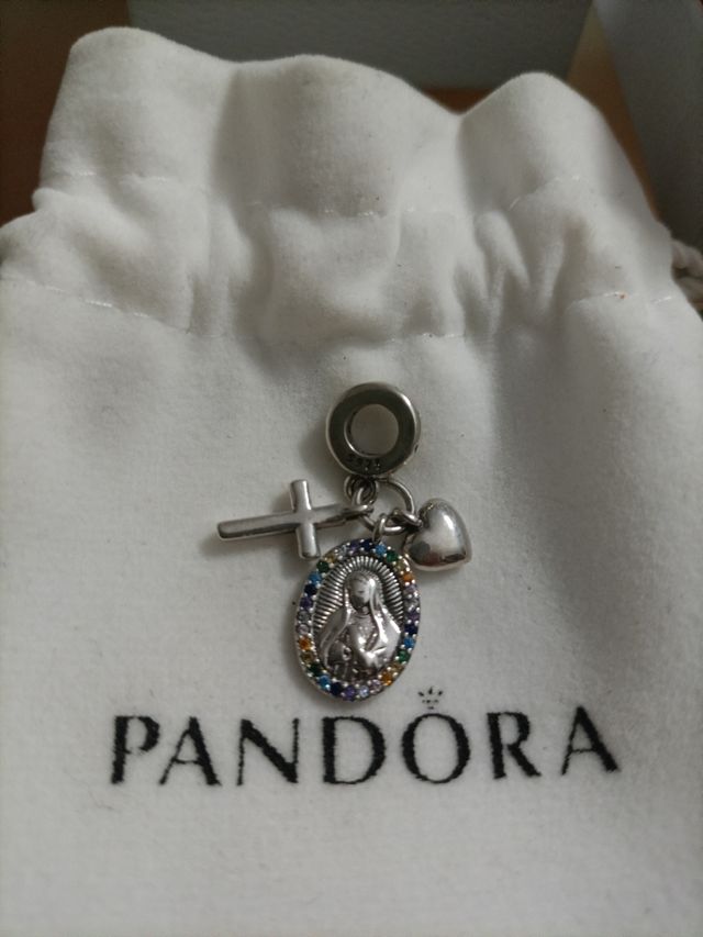 Charm Pandora Virgen Plata Auténtico Nuevo