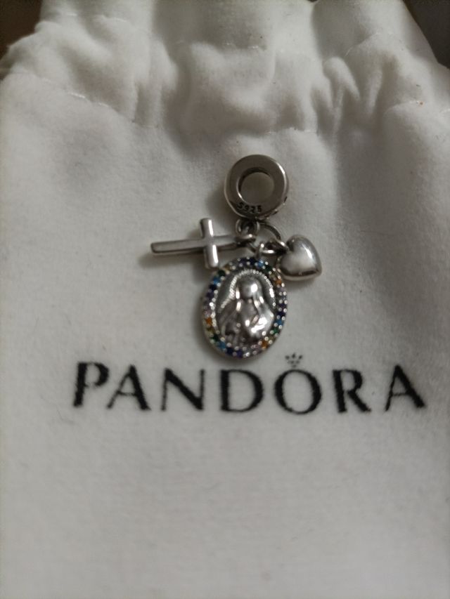 Charm Pandora Virgen Plata Auténtico Nuevo
