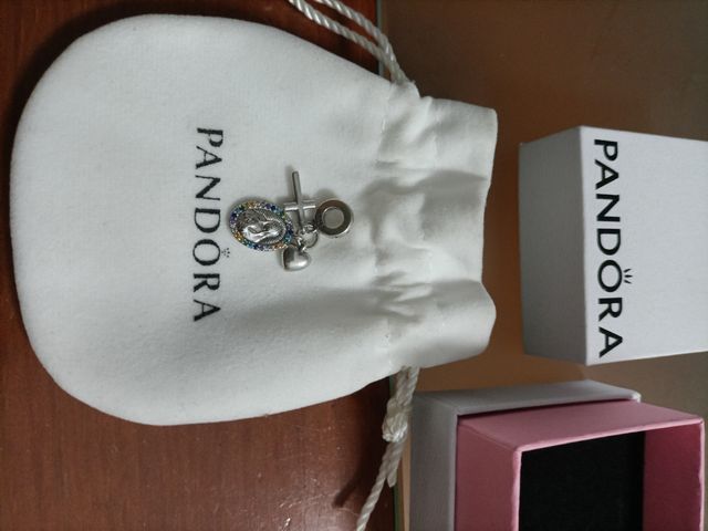 Charm Pandora Virgen Plata Auténtico Nuevo
