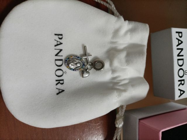 Charm Pandora Virgen Plata Auténtico Nuevo