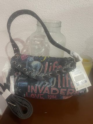 Bolso Desigual vaquero multicolor